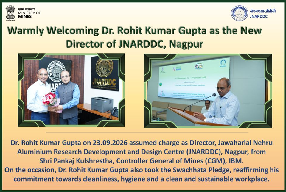 Welcoming the new Director of JNARDDC