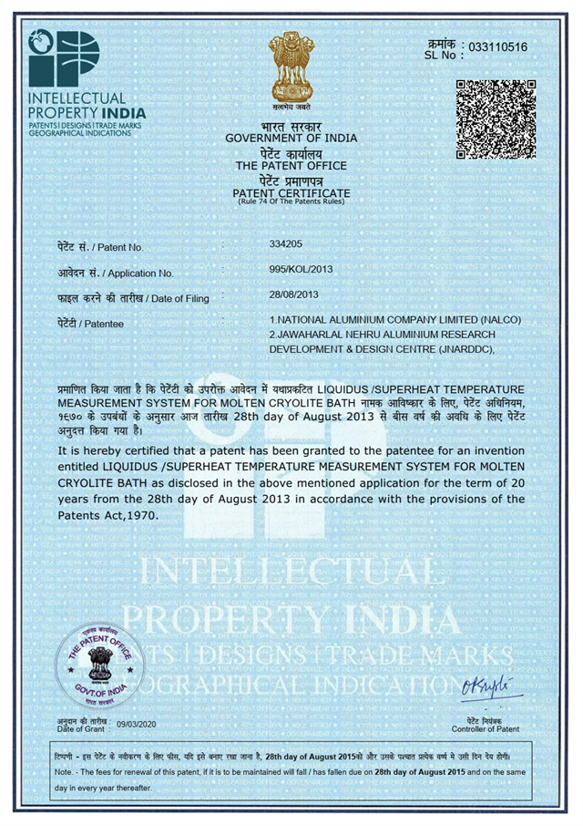 Patents Granted – photo 1